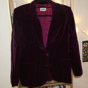 Vintage Purple Velvet Blazer